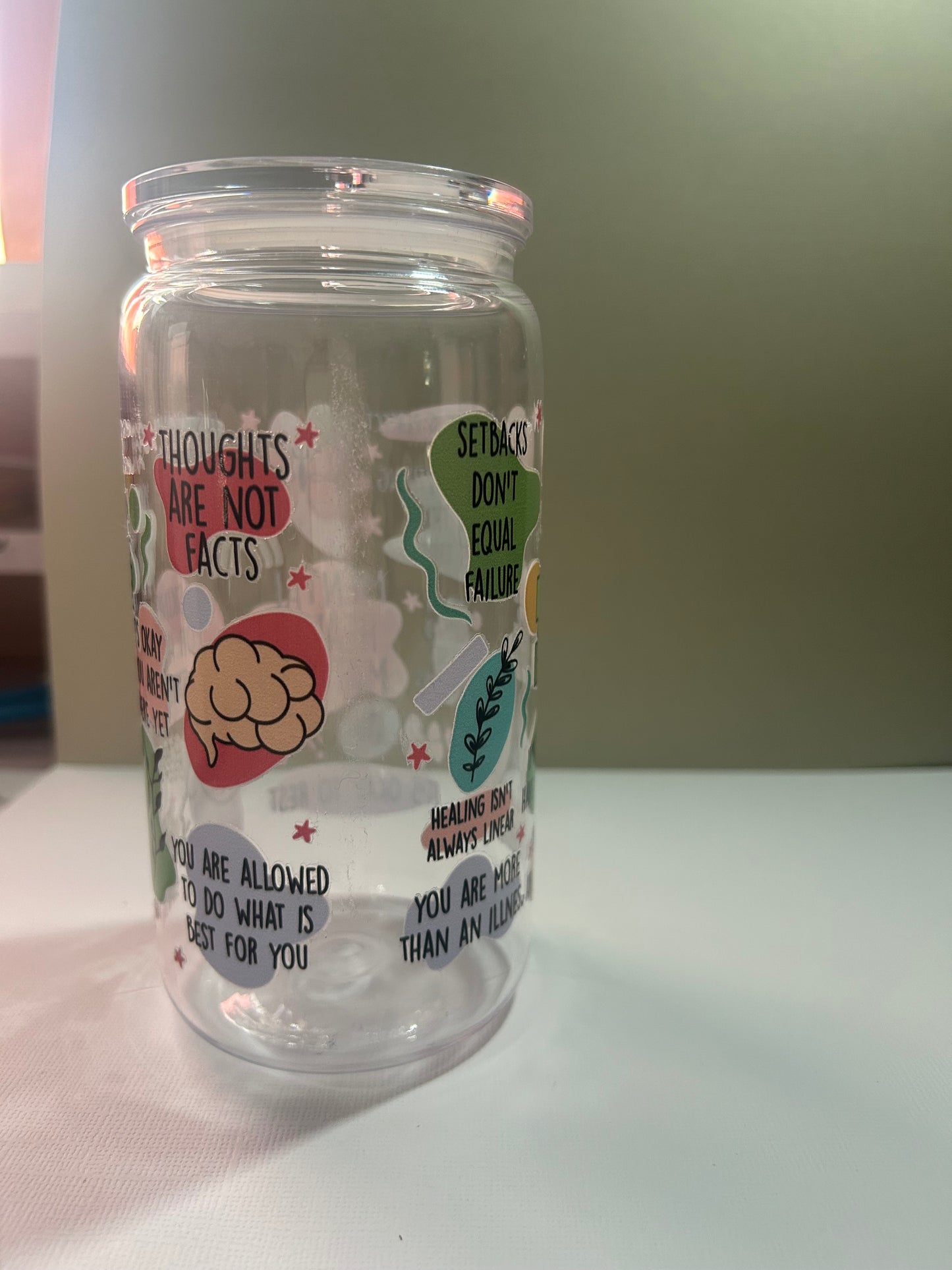 Pre-Made 16Oz Mental Health Matter cup
