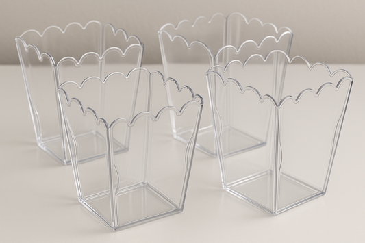 scalloped plastic popcorn boxes 